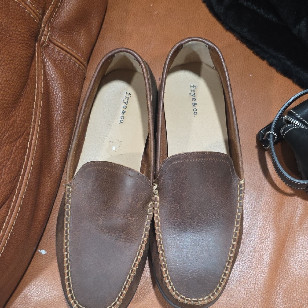 Frye Brown Leather Loafers